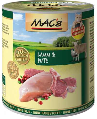 Macs Cat Lamm+Pute     800 g D