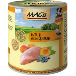 Macs Dog Pute+Heidelbeer.800gD