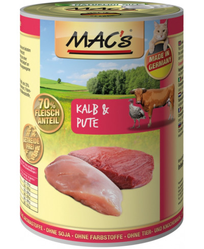 Macs Cat Kalb-Pute     400 g D